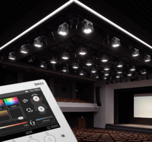 Effectron DALI light control for auditorium Effectron DALI light control for auditorium